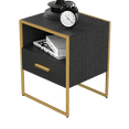thumbnail image 5 of DeeHome Update Modern Nightstand with 1Drawers, Suitable for Bedroom/Living Room/Side Table (Gold and Black ), 5 of 7