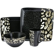 Elama Savannah 16 Pieces Stoneware Dinnerware Set
