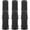 Black, variant on HONMEET Tree Base Holder Plastic Fixators 6 Pieces Tree Support Stakes for Garden Planting