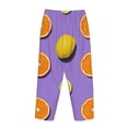 thumbnail image 5 of Bingfone Pajamas For Women,Yellow Lemon And Orange Pajama Pants With Pockets-Small, 5 of 9