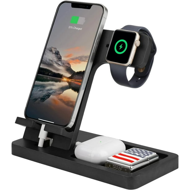 Apple watch wooden charging stand sale