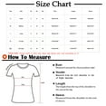 thumbnail image 2 of USSUMA Womens Tops Dressy Casual Women's Solid Short Sleeve V-Neck Casual Pockets Tee Tops T Shirt Casual Tax Free Weekend Purple Polyester L, 2 of 4
