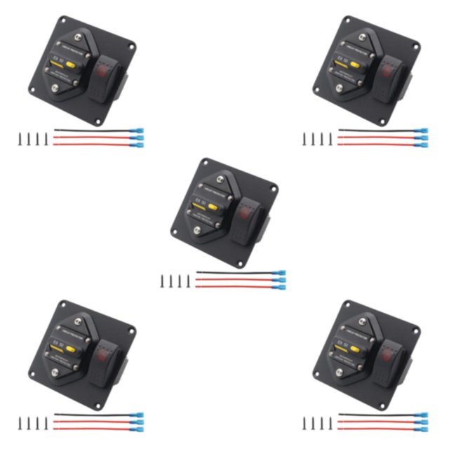relayinert Circuit Breaker With Boat Rocker Switch ON-OFF Circuit Breaker With Boat Rocker Panel Panel Switch Switch Reliable Safe 50A 5Set