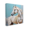 thumbnail image 4 of Stupell Industries Modern Horse on Blue Animals & Insects Painting Gallery Wrapped Canvas Art Print Wall Art, 24 x 24, 4 of 8