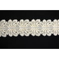 thumbnail image 1 of Lily 3" Ivory Double Scalloped Gold Metallic Thread Venice Lace Trim By Yardage, 1 of 1