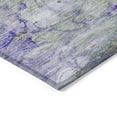 thumbnail image 4 of HomeRoots 582150 9 x 12 ft. Abstract Washable Indoor & Outdoor Rectangle Area Rug, Artichoke Green, Purple & Lilac, 4 of 5