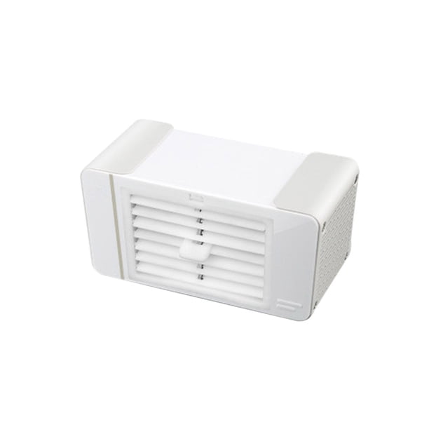 Mini ventilador de escritorio con luz LED Oficina en casa Ventilador humidificador de refrigeración por aire portátil alimentado por USB, blanco seitruly HA5887-01B
