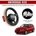 thumbnail image 2 of Crystal Bling Steering Wheel Cover for Women, 15 Inch Universal Fit Sparkling Rhinestone Auto Wheel Protector, Anti Slip Glitter Diamond Car Interior Accessories, 2 of 6