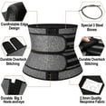 thumbnail image 3 of VASLANDA Men Sauna Waist Trimmer Sport Workout Fitness AB Belt with Adjustable Double Straps Waist Trainer Neoprene Body Shaper, 3 of 6
