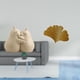 thumbnail image 2 of sujetalibros decorativos,Sujetalibros decorativos para oficina,hogar,libros pesados,Esculturas de pared de hojas,Esculturas de pared de hierro forjado con hojas de ginkgo,Escultura de pared con, 2 of 8