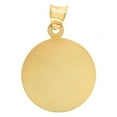 thumbnail image 2 of 14k Tri-color Gold Mens Dc Textured Crucifix Religious Charm Pendant Necklace for Men - 1.2 Grams, 2 of 2