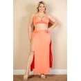 thumbnail image 2 of Set with Bra Top and Side Slit Maxi Skirt in Plus Size, 2 of 9
