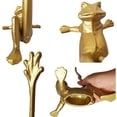 thumbnail image 2 of TAVENE Frog Paper Towel Holder 16.5'' Cast Iron Paper Towel Holder Funny Toilet Paper Holder for The Floor or Counter in The Kitchen or Bathroom Bronze Rustic,Frog Gold,Frog, 2 of 6