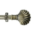 thumbnail image 3 of 13/16" Dia Adjustable 66-120 inch Curtain Rod with Edmud Finials - Antique Brass,(4823-664), 3 of 3