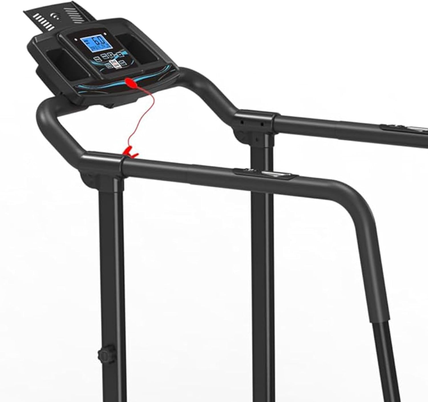 Ksports Advanced Rehab Walking Treadmill, 2.25HP Motor, 287 LB Capacity, 0.4-8.0 MPH, Bluetooth, 3-Level Incline, Foldable, LCD Display, Removable Handrails