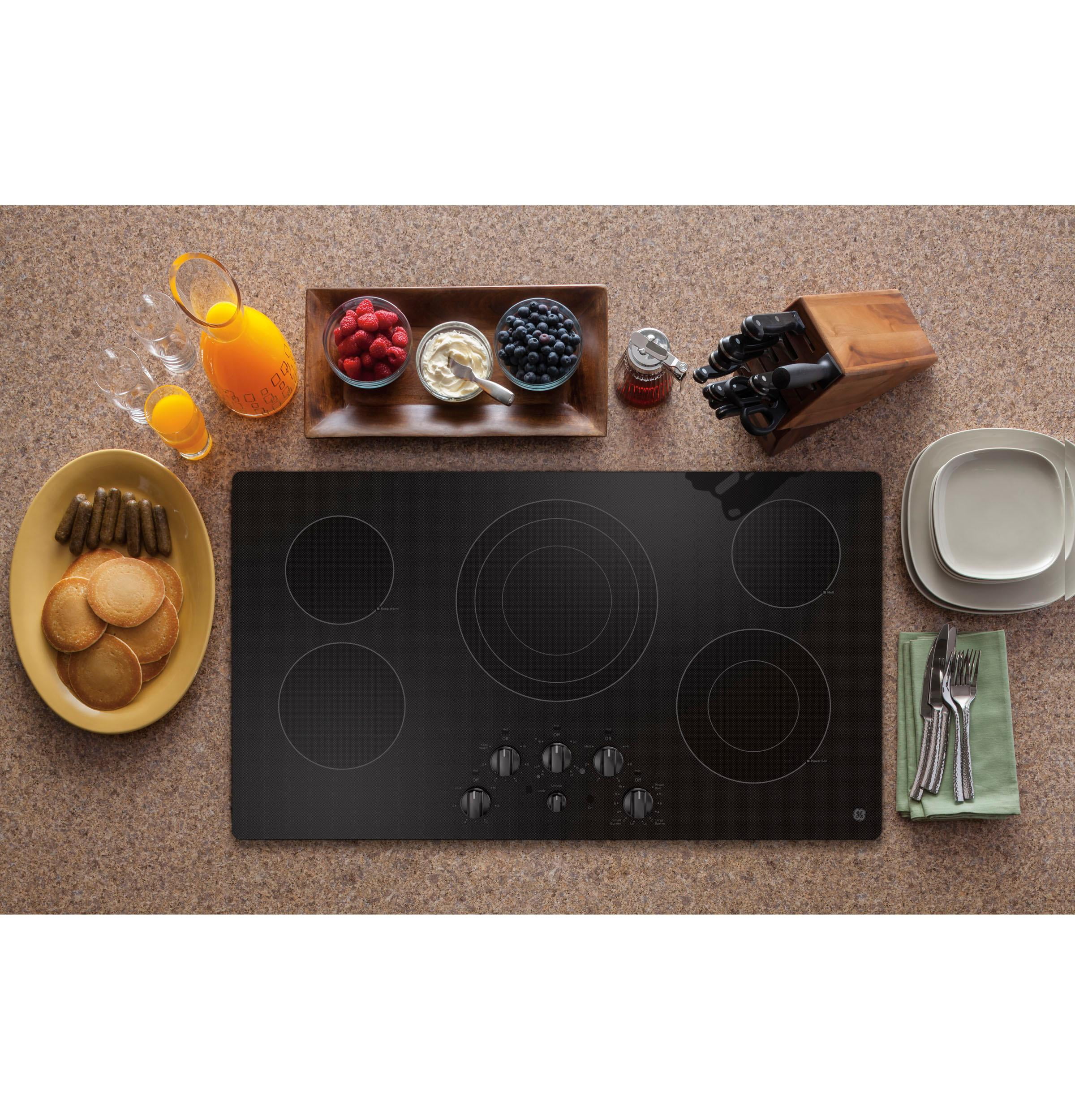 JEP5036DTBB 36 Inch Electric Cooktop With Radiant Elements