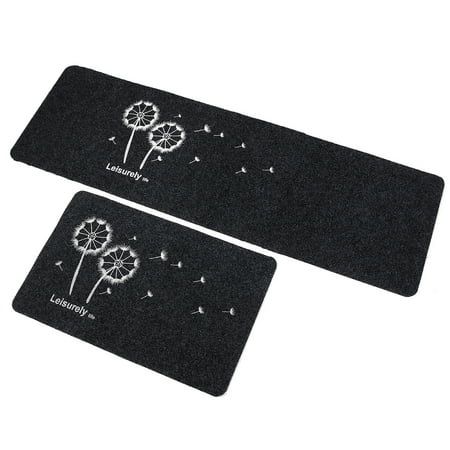 Dirt Catcher Mats Large Indoor/Outdoor Doormat Non Slip Heavy Duty Front Entrance Door Mat Rug, Outside Patio, Inside Entry Way, Catches Dirt Dust Snow & Mud - Black ()