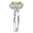 thumbnail image 3 of Everly Women's Peridot and Topaz 14k White Gold Ring, 3 of 7