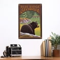 thumbnail image 2 of Blue Ridge, Georgia, Bear in Forest (12x18 Aluminum Art, Indoor Outdoor Metal Sign Decor), 2 of 5