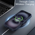 thumbnail image 6 of JETech Matte Case for iPhone 16 6.1-Inch, Shockproof Military Grade Drop Protection, Frosted Translucent Back Phone Cover, Anti-Fingerprint (Storm Blue), 6 of 6