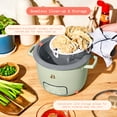 thumbnail image 4 of Beautiful 6-Cup Cooked, 3-Cup Uncooked Digital Electric Rice and Grain Cooker with Glass Lid, Sage Green by Drew Barrymore, 4 of 12