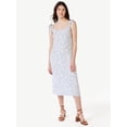thumbnail image 1 of Free Assembly Women's Sleeveless Tie Shoulder Midi Slip Dress, Sizes XS-XXXL, 1 of 5