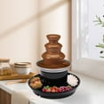 thumbnail image 3 of Chocolate Fountain Machine 3 Tier Stainless Steel Luxury Cheese Cascading Fondue, 3 of 24