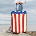 thumbnail image 7 of Susaid America Flags2 Print Elastic Washable Suitcase Cover with Hidden Zipper, Fits 18-32 Inch Luggage for Protection During Travel-Small, 7 of 7