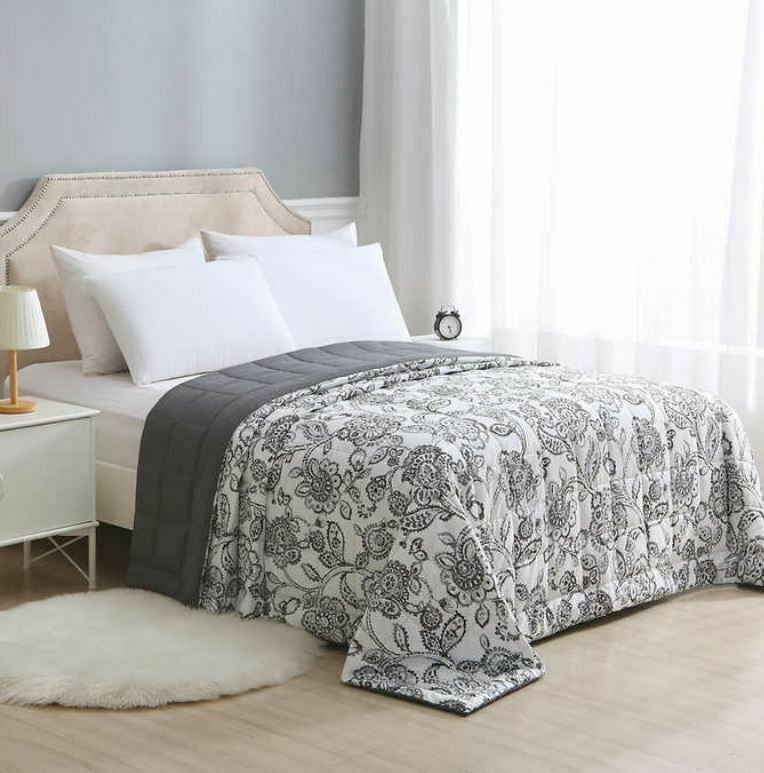 Charisma Reversible Down Alternative King Blanket Black