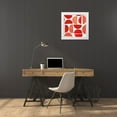 thumbnail image 3 of Zaman, Farida 20x20 White Modern Wood Framed Museum Art Print Titled - Neighborhood Holiday Pattern IIIA, 3 of 4