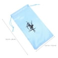 thumbnail image 2 of WEUVEB Shoe Storage Bag Blue Satin Dancers 1 Pair 10.2X5.3X0.08In, 2 of 9