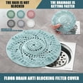 thumbnail image 3 of 5.5" Hair Catcher Shower Drain, Bathroom Sink Stopper Hair Catcher, Silicone Shower Bathtub Drain Cover Strainer, Bath Tub Accessories Beard Trap Collector (Dark Gray), 3 of 8