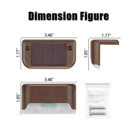 

Solar Outdoor Garden Step Light Villa Garden Wall Light Home Guide Light Stairs Waterproof Wall Decorative Light