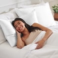 thumbnail image 5 of Bare Home Satin Pillowcase Set of 2 - Silky Soft for Hair and Skin - Zipper Closure - Standard, White, 5 of 8