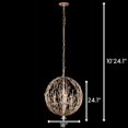 thumbnail image 3 of Varaluz Lighting - Bask - Three Light Orb Pendant, 3 of 6