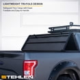 thumbnail image 4 of Stehlen 733469490753 Lightweight Hard Tri-Fold Tonneau Cover with Truck Bed LED Lights For 2004-2006 Chevy Silverado GMC Sierra / 2007 Classic 5.8 Feet ( 69.6" ) Short Bed, 4 of 8