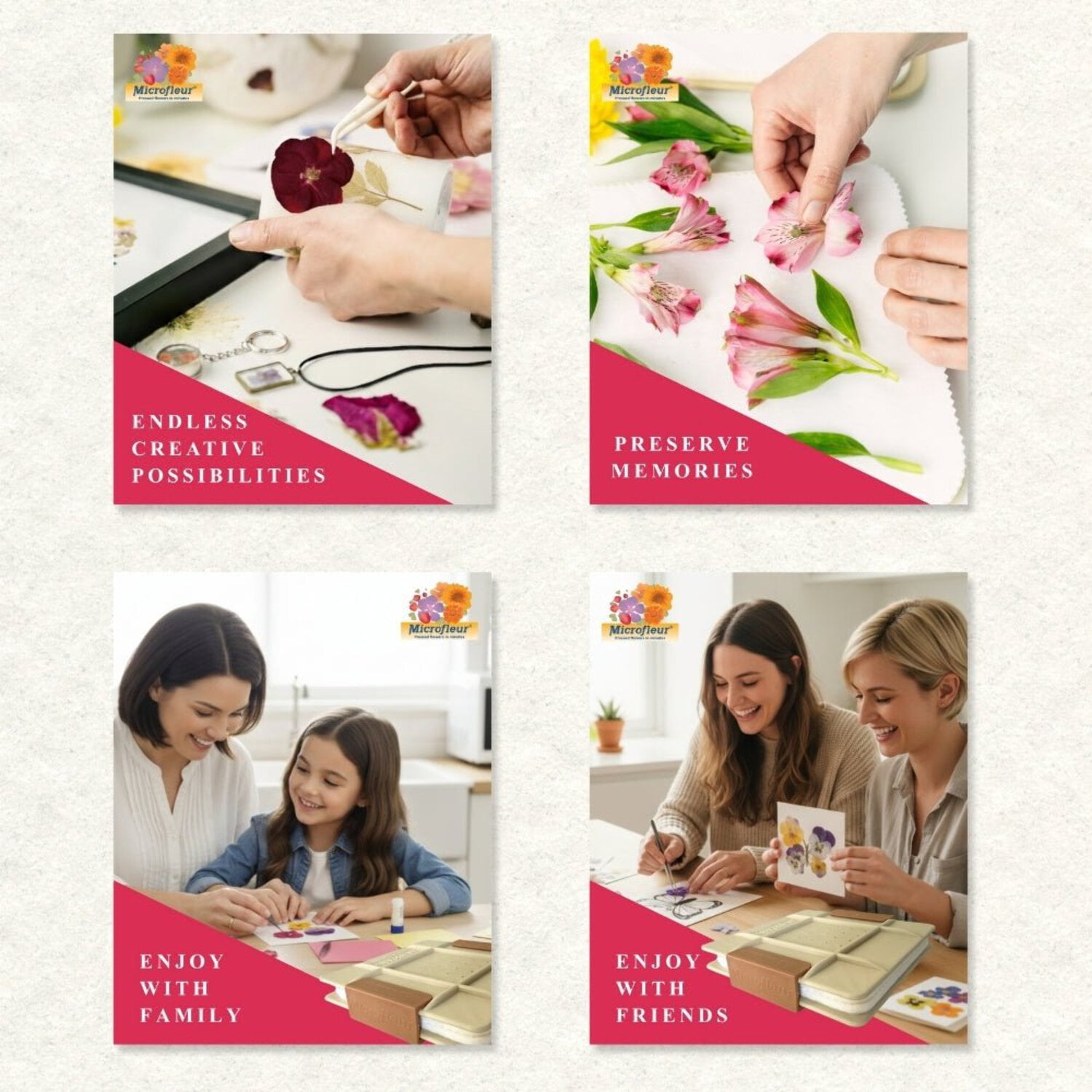 Microfleur Regular Microwave Flower Art Press Kit