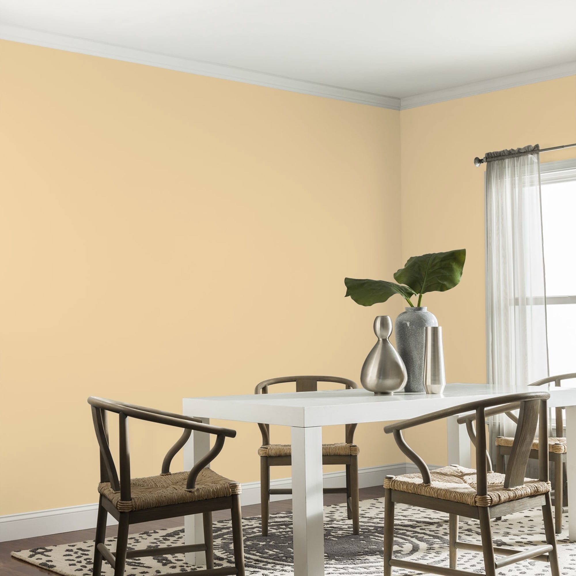 Glidden Fundamentals Spice is Nice / Yellow, Eggshell Interior Paint, 1 Quart