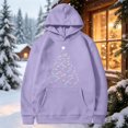 thumbnail image 4 of Zynoxe Womens Ugly Christmas Sweatshirt with Kangaroo Pocket Realxed Long Sleeve Print Pullover Hoodie Drawstring Hooded Sweatshirt for Women XL, 4 of 5
