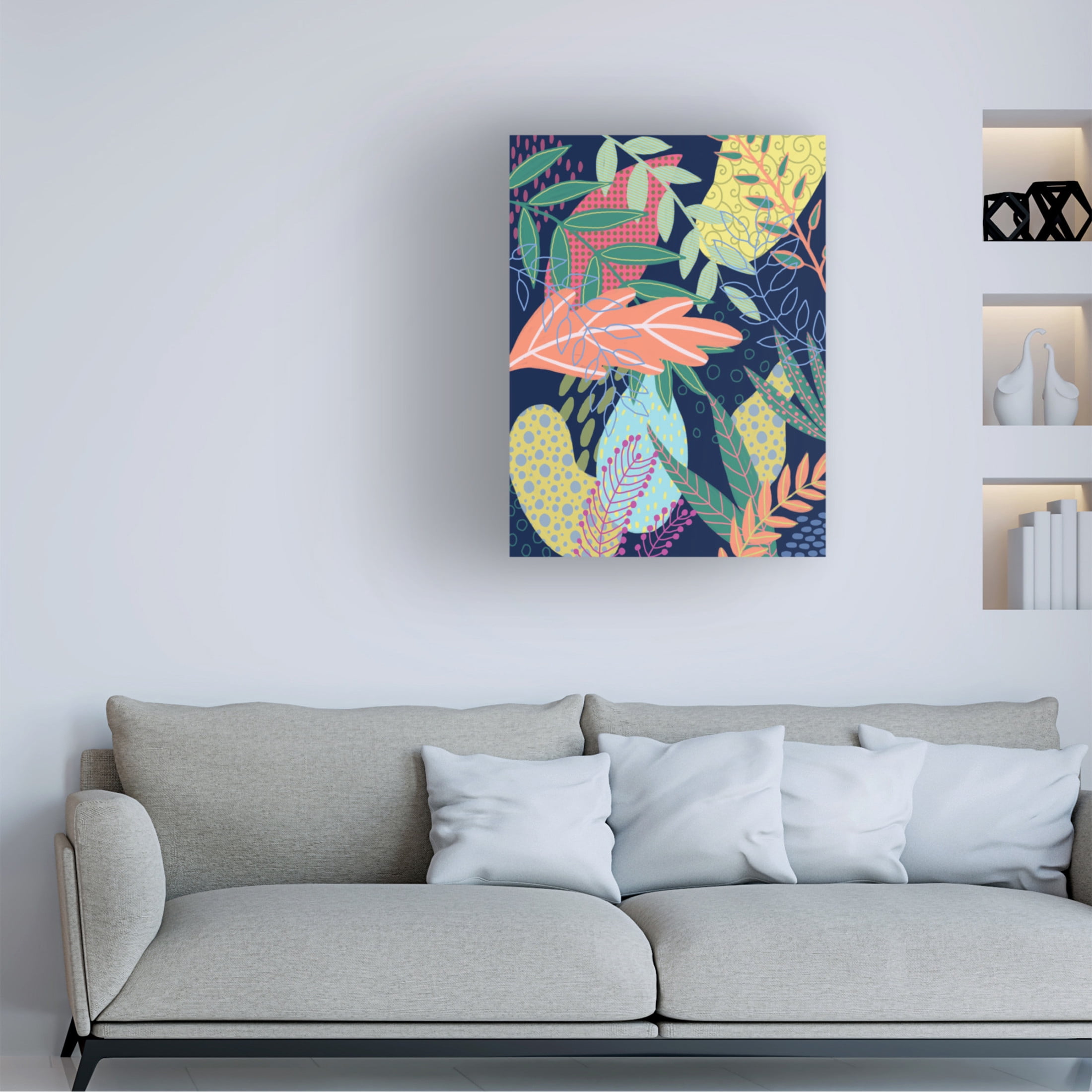Trademark Fine Art Regina Moore  Jungle Pop II Canvas Wall Art