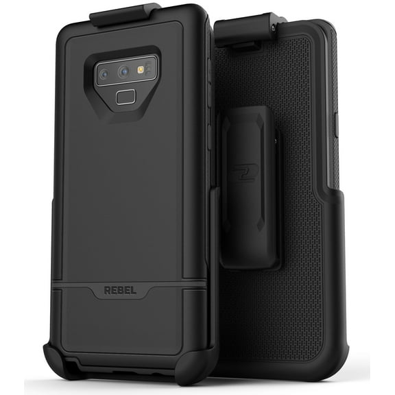 Rebel Case for Galaxy Note 9 Case with Belt Clip Holster (Dual Layer Hybrid) Rugged Protective Cover with ShockProof TPU