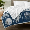 thumbnail image 4 of Football Blanket Ultra Soft Flannel Throw Blankets Lightweight Warm Travel Blanket Football Gifts 40"x50", 4 of 6