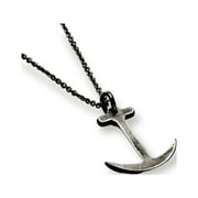 POSH TOTTY DESIGNS Men's Oxidised Sterling Silver Anchor Necklace
