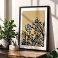 thumbnail image 4 of Beckon the Blue - Philadelphia Pennsylvania Photography Silhouette Abstract Floral Minimalist Botanical Nature Surrealism Black Framed Wall Art Print 5 x 7 inches, 4 of 8