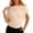 1-Beige, variant on Telankuip Women's Elegant off the Shoulder Ruched Blouse Casual Short Sleeve Pleated Boat Neck Tops Stretchy Cinched Waist Slim Fit Summer Top 2026 Beach Vacation Outfits
