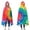 Colorful Tie Dye-1, variant on Wearable Blanket,Colorful Tie Dye Pattern Hooded Wearable Flannel Blanket for Adults & Teens,Winter Poncho Shawl Wrap Cape Cozy Anti-Pill,50"x60"