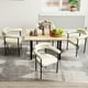 thumbnail image 3 of Mesa de Comedor Plegable FurnitureR MARLOWE Beige 2-4 Personas, 3 of 7