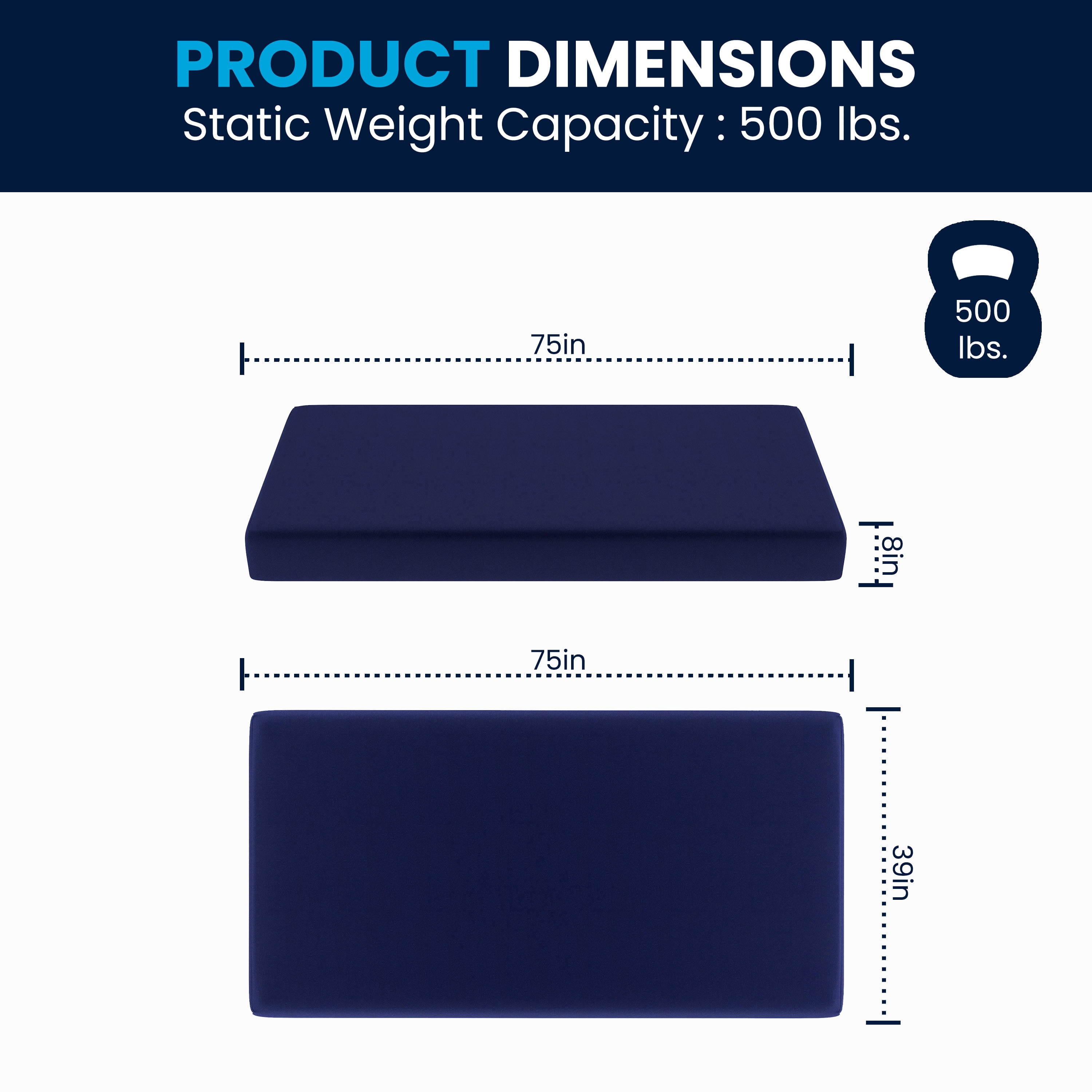 Flash Furniture Irvine Liquid-Resistant Memory Foam 8" Mattress Twin (CLMFLRTWIN)