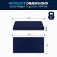 thumbnail image 6 of BizChair Liquid-Resistant Memory Foam 8" Twin Mattress with Removable Cover with Zipper in Blue, 6 of 13