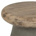thumbnail image 5 of SAFAVIEH Outdoor Collection Button Concrete Accent Stool Dark Grey, 5 of 6